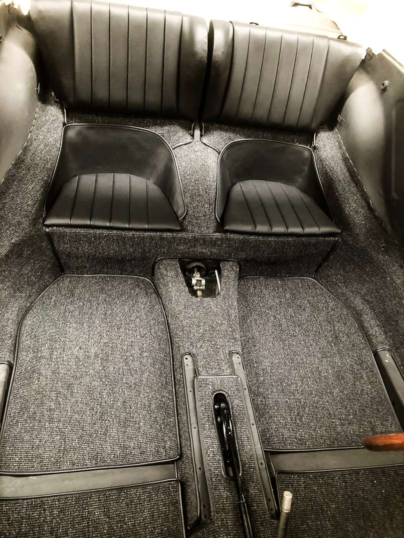 Vehicle floor and interior carpet detail