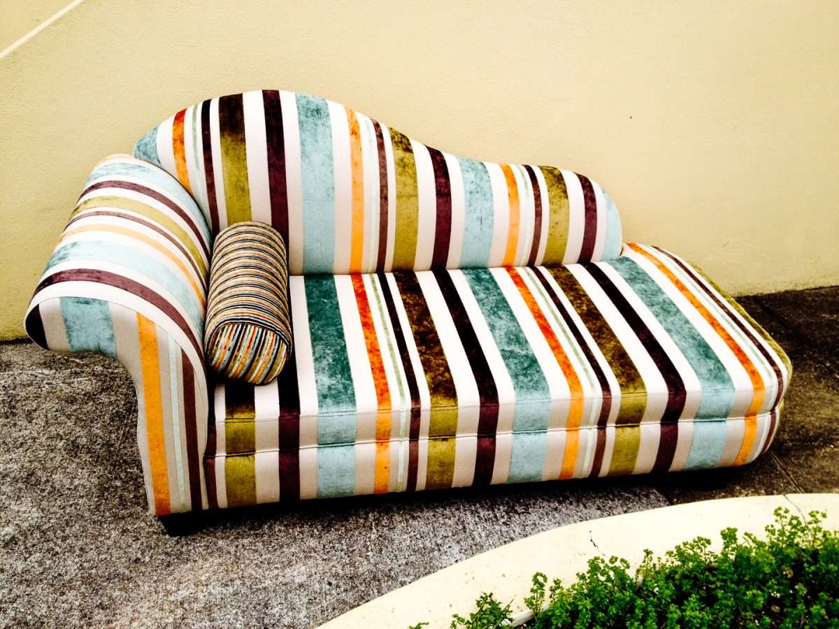 Marine upholstery — boat interior detail